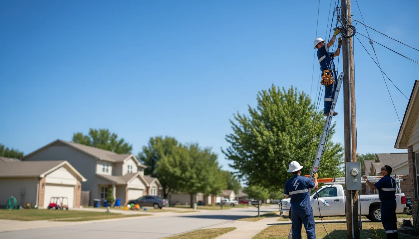 Residential electrician providing installation services in Winnfield, LA